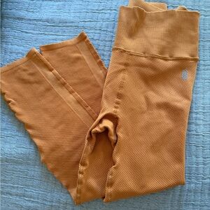 FP Movement by Free People Ribbed Orange Leggings